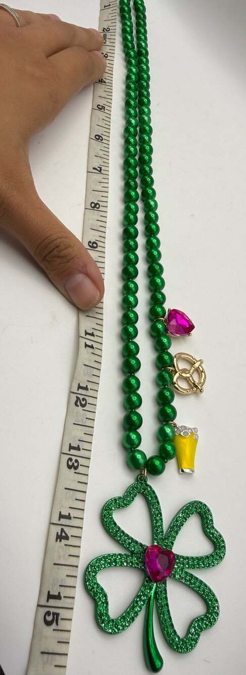 Betsey Johnson St. Patrick's Day Charm Necklace - Picture 8 of 10